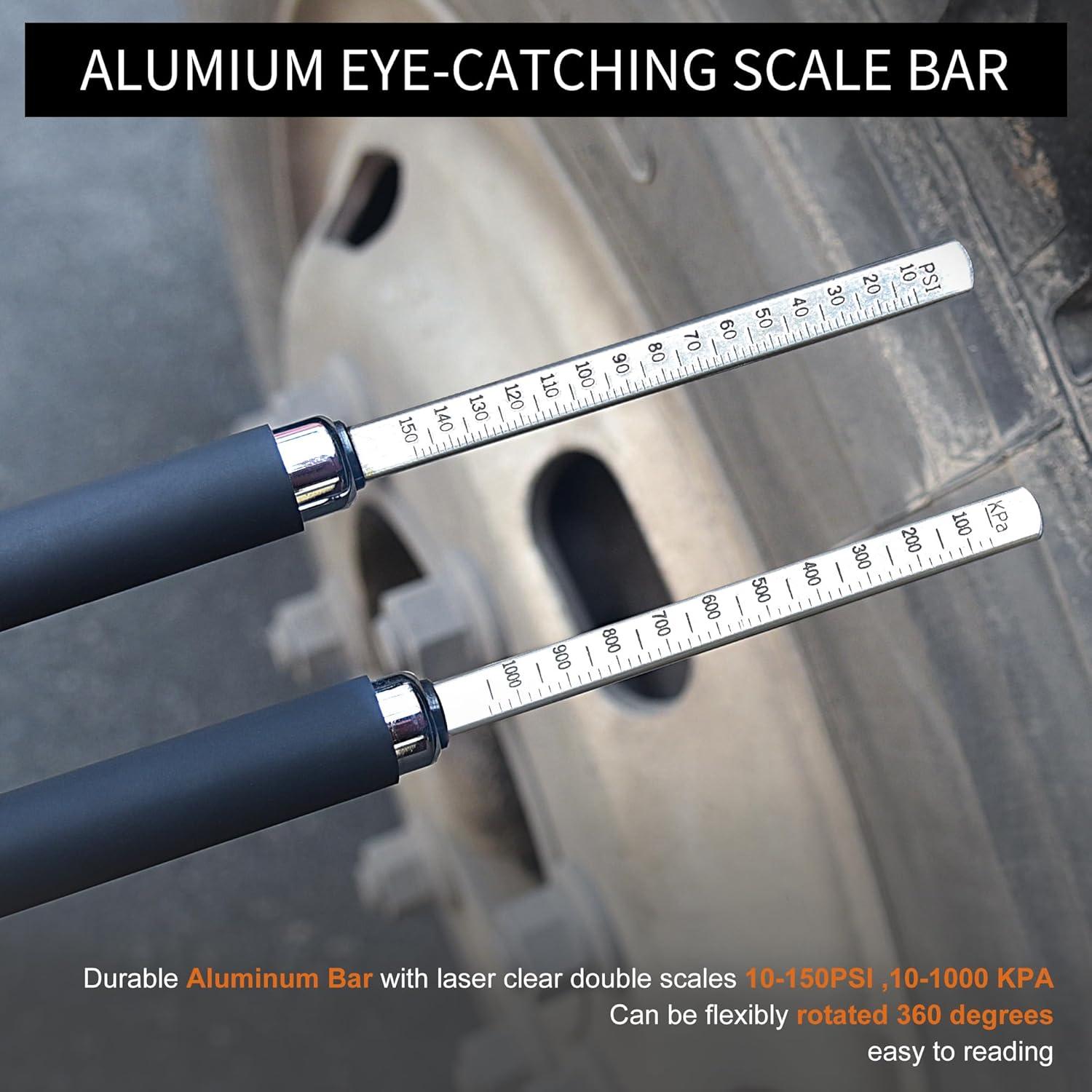 Medidor de Presión de Neumáticos Doble Cabeza SAFELIFE 10-150 PSI