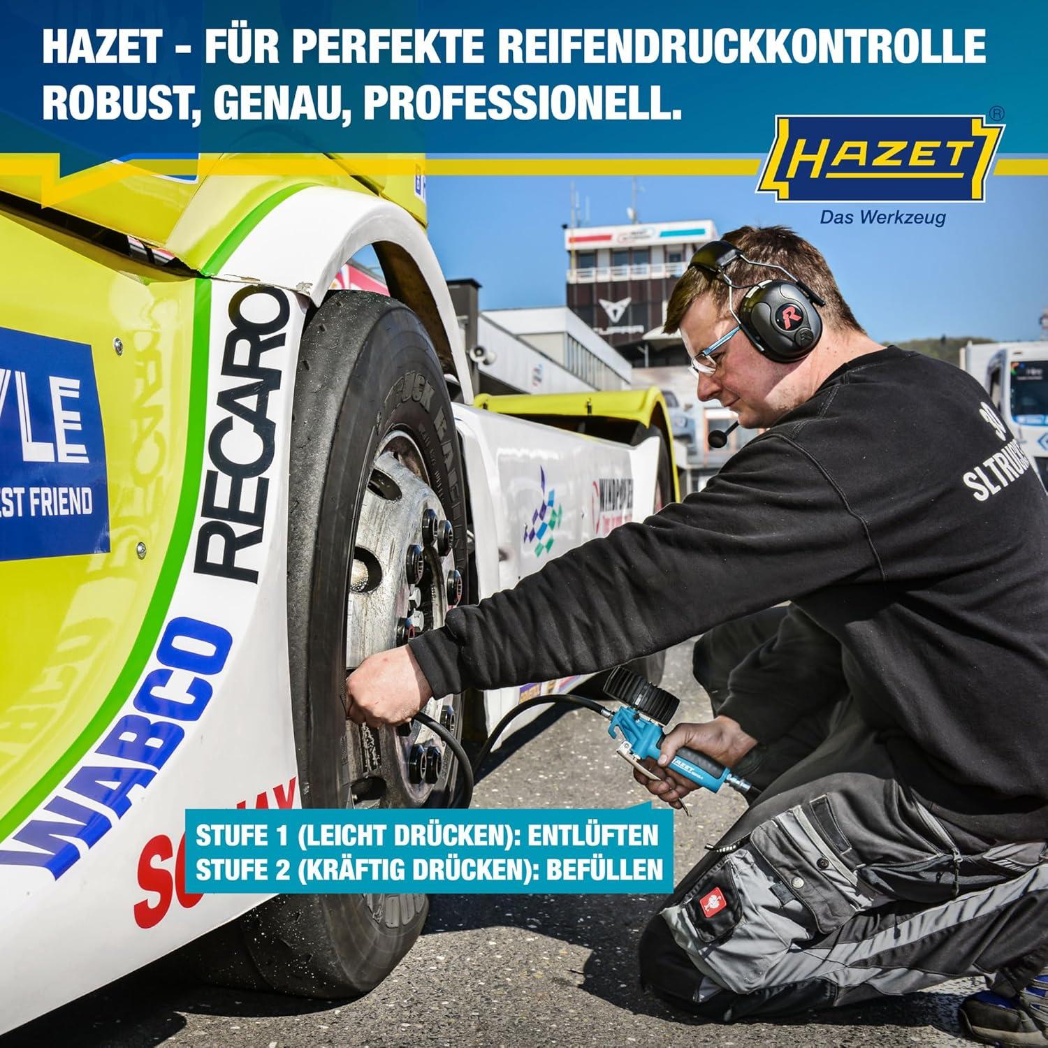 Medidor de Presión de Neumáticos HAZET 9041G-1 0-10 Bar