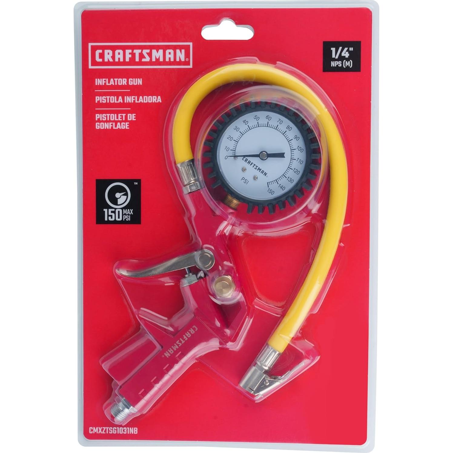 Pistola Infladora CRAFTSMAN CMXZTSG1031NB, 0-150 PSI, 3-en-1