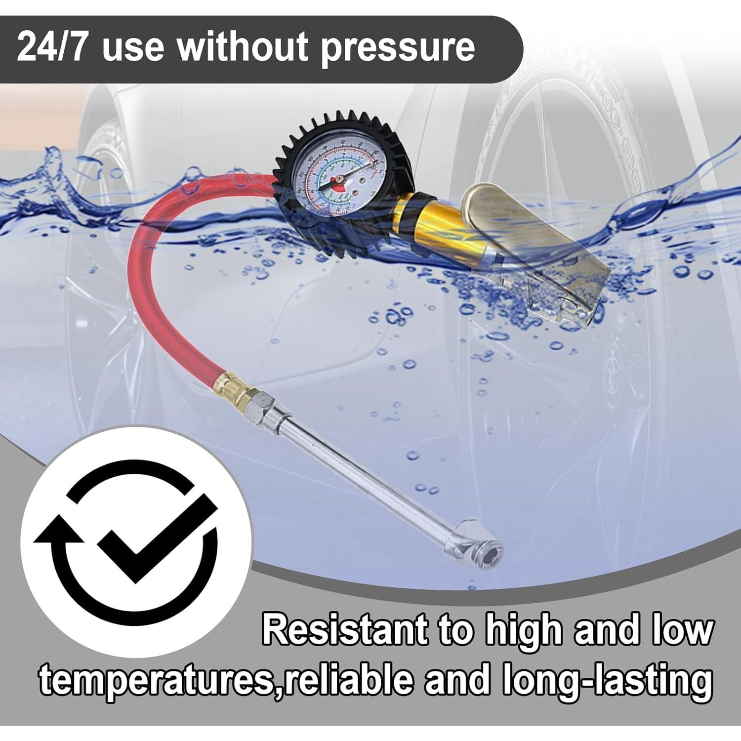 Medidor Digital de Presión de Neumáticos UHANBUT con Inflador 50cm