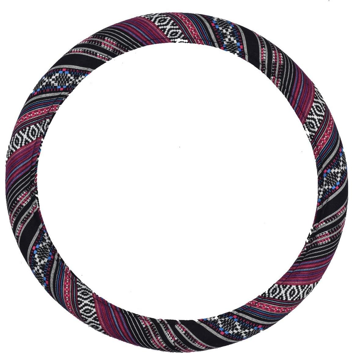 Cubierta de Volante CAR PASS Boho Étnica Universal 36.8-38.1 cm
