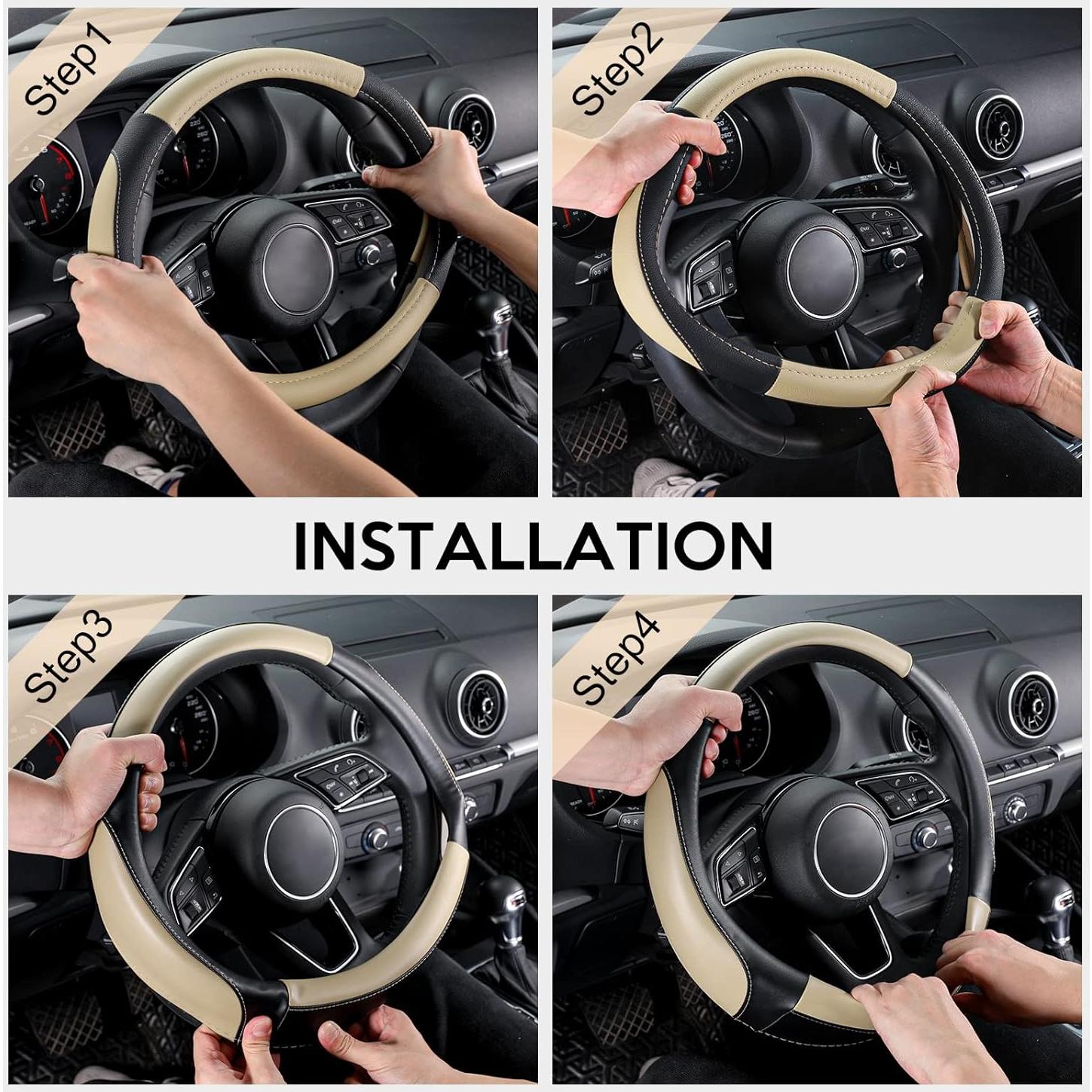 Cubierta de Volante SEG Direct Universal Cuero Microfibra 36.8-38.1 cm