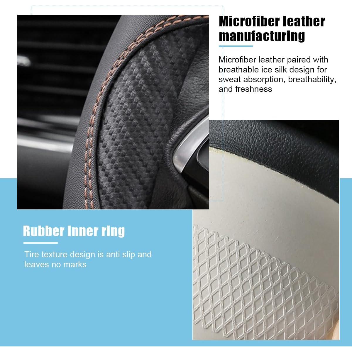 Cubierta de Volante Mandark 38.1 cm Cuero Microfibra Antideslizante