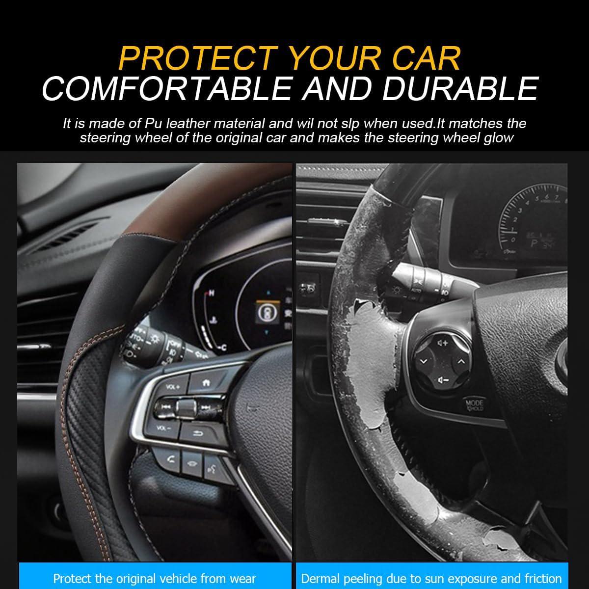 Cubierta de Volante Mandark 38.1 cm Cuero Microfibra Antideslizante