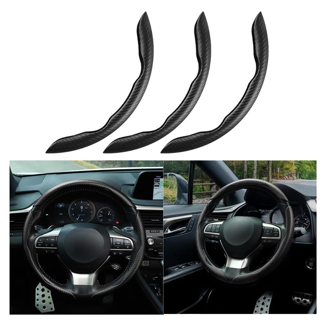 Funda de Volante de Coche Mandark 3PCS Antideslizante 38cm