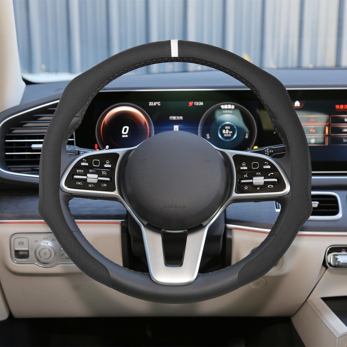 Funda de Volante de Coche Osilly 38.1 cm Cuero Antideslizante