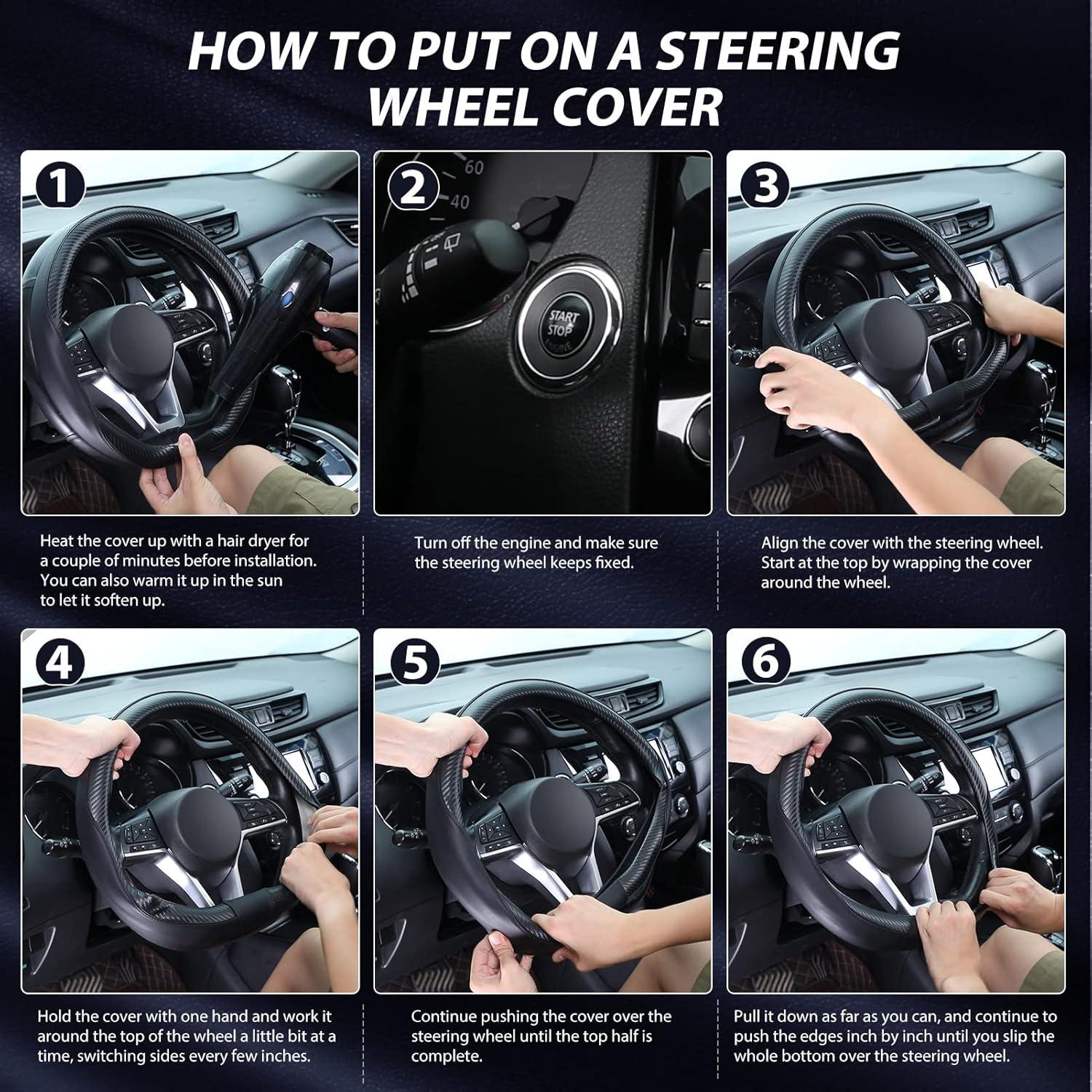 Cubierta de Volante SEG Direct D 37-39 cm Cuero Microfibra