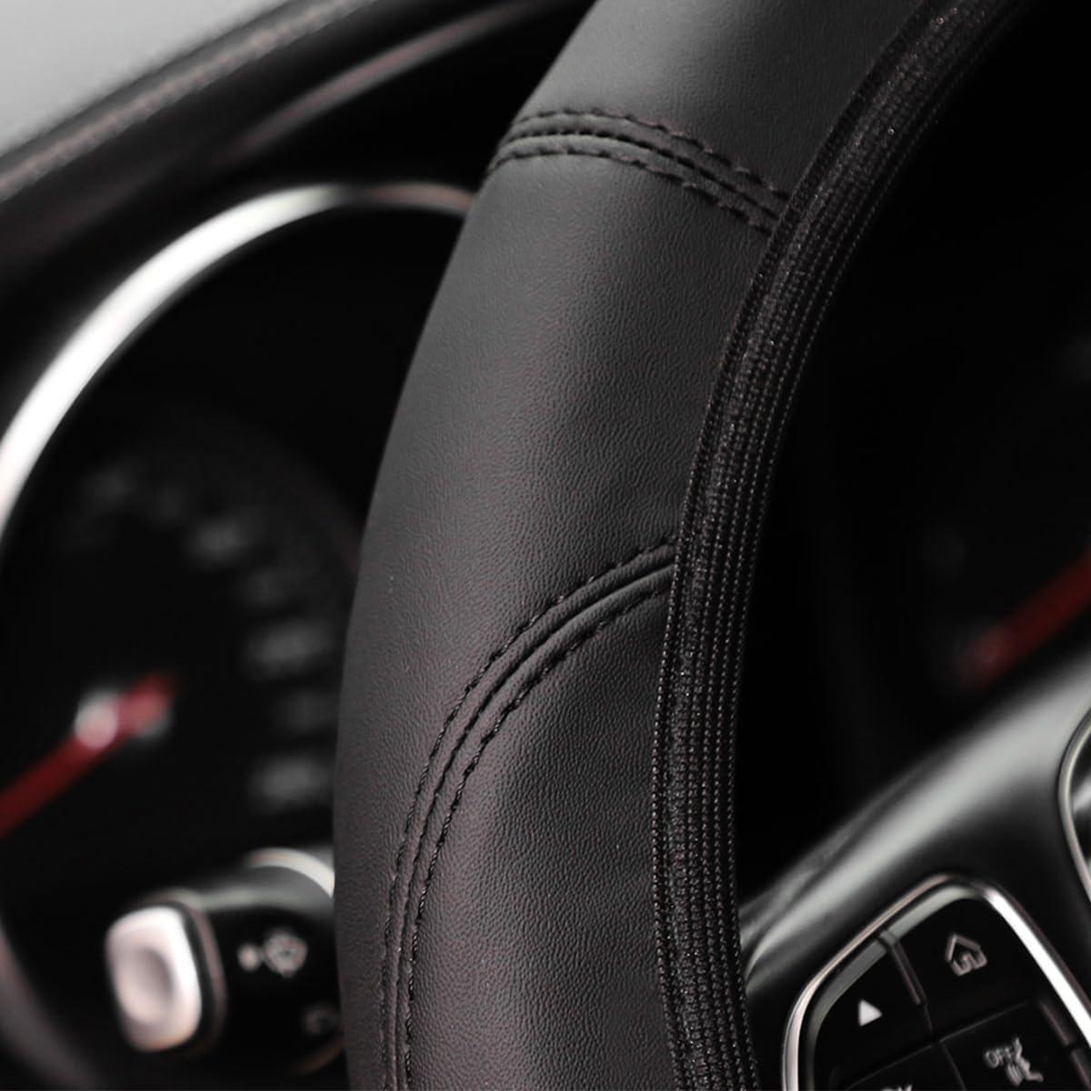 Funda de Volante Zpana de Cuero Antideslizante 37-38 cm Negro