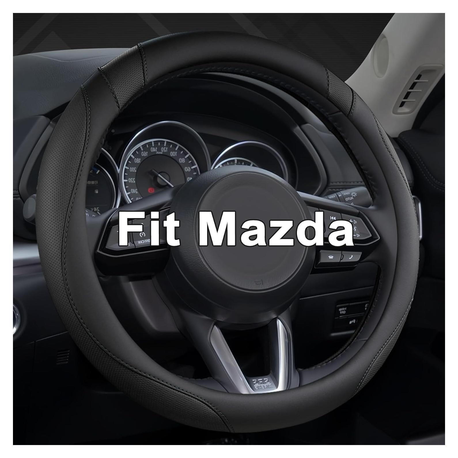 Cubierta de Volante West Llama para Mazda 14.5-15" Negro