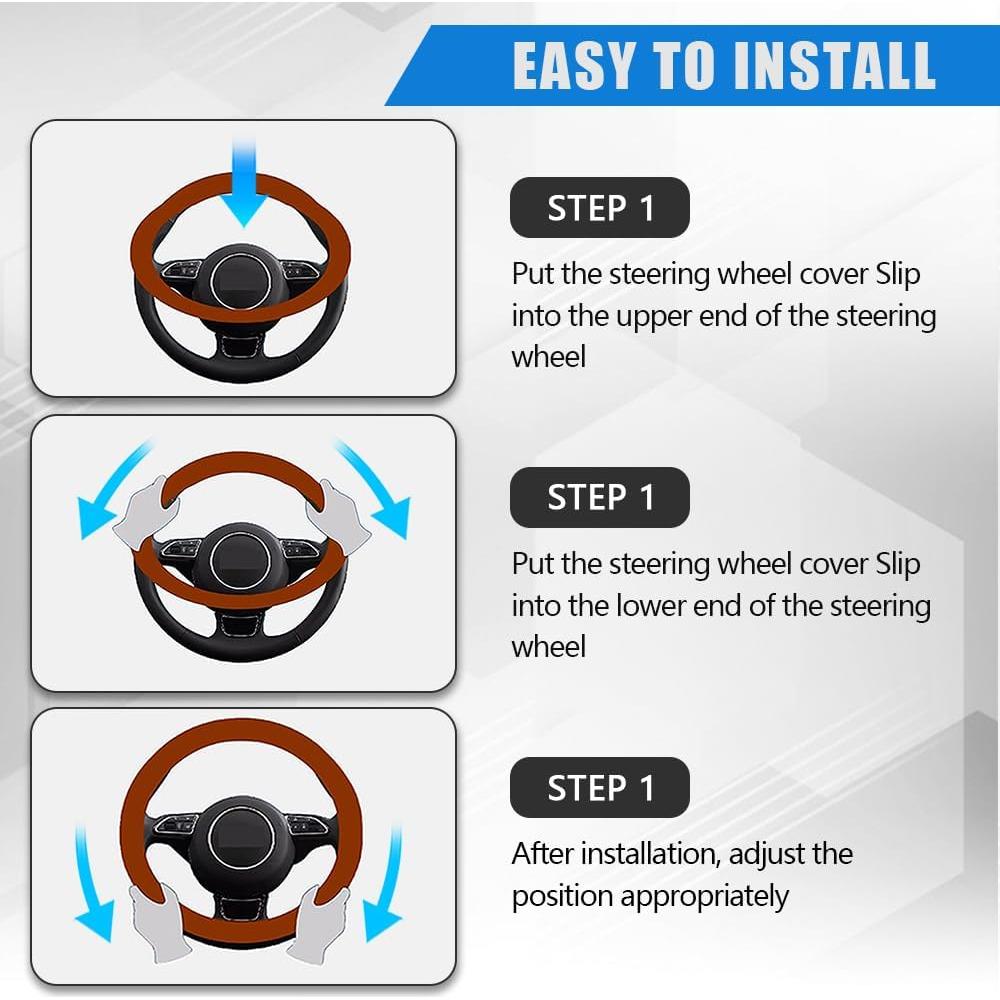 Funda de Volante de Silicona DWARFOO 33-38 cm Verde Oscuro