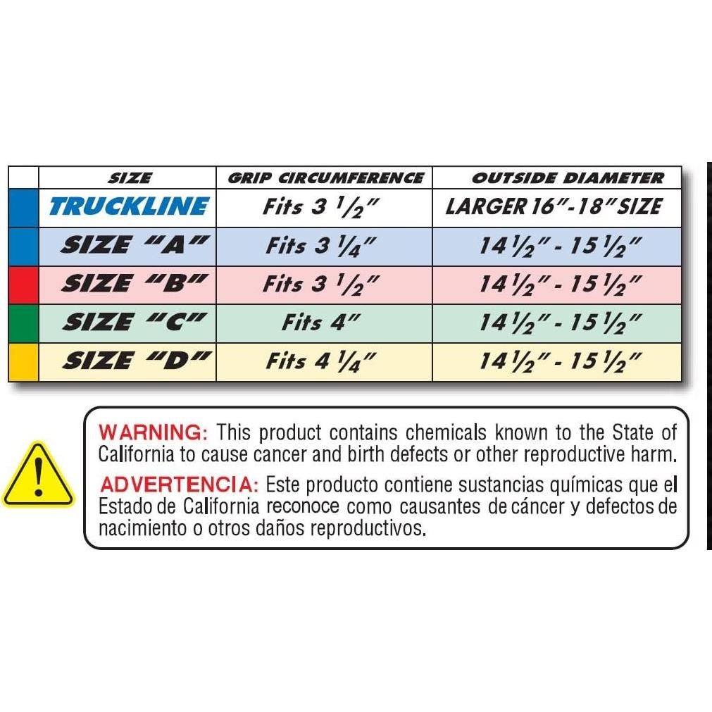 Cubierta de Volante Sport Grip Superior Negra 58-0470B 27.9 cm