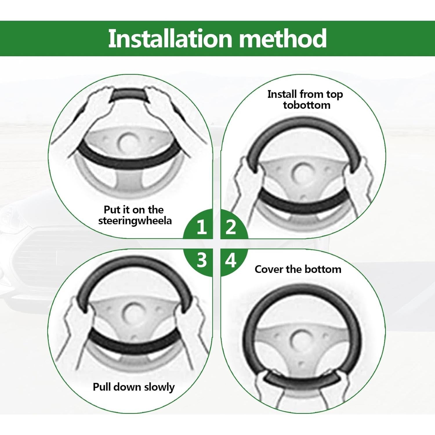 Protector de Volante Universal NOTISH 15 Pulgadas Gris