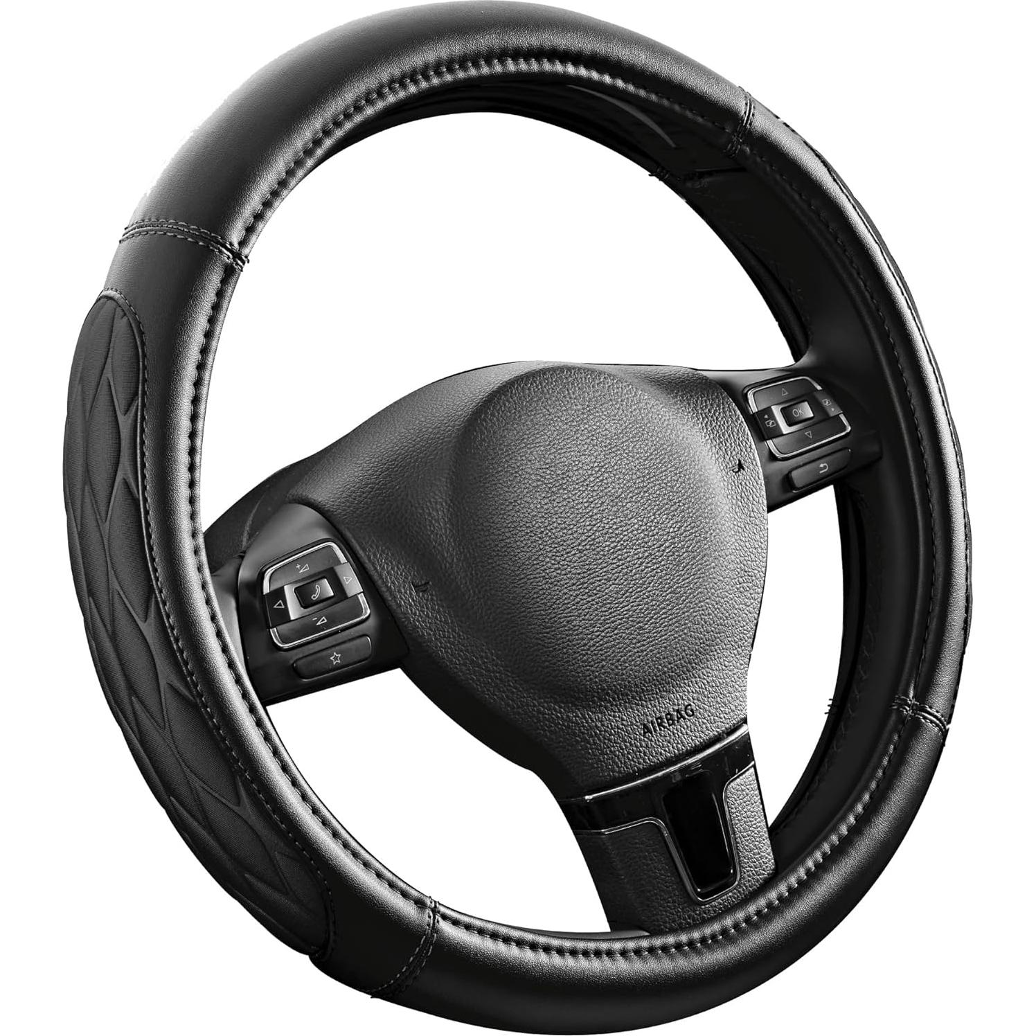 Cubierta de Volante PIC AUTO Universal 36.8-39.4 cm Negra