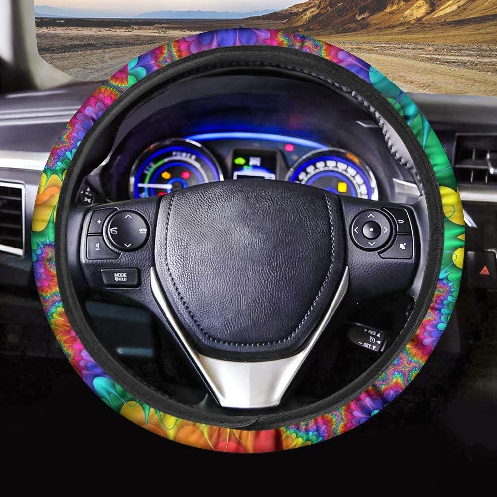 Cubierta de Volante UNICEU Arcoíris Boho Antideslizante 37-38 cm