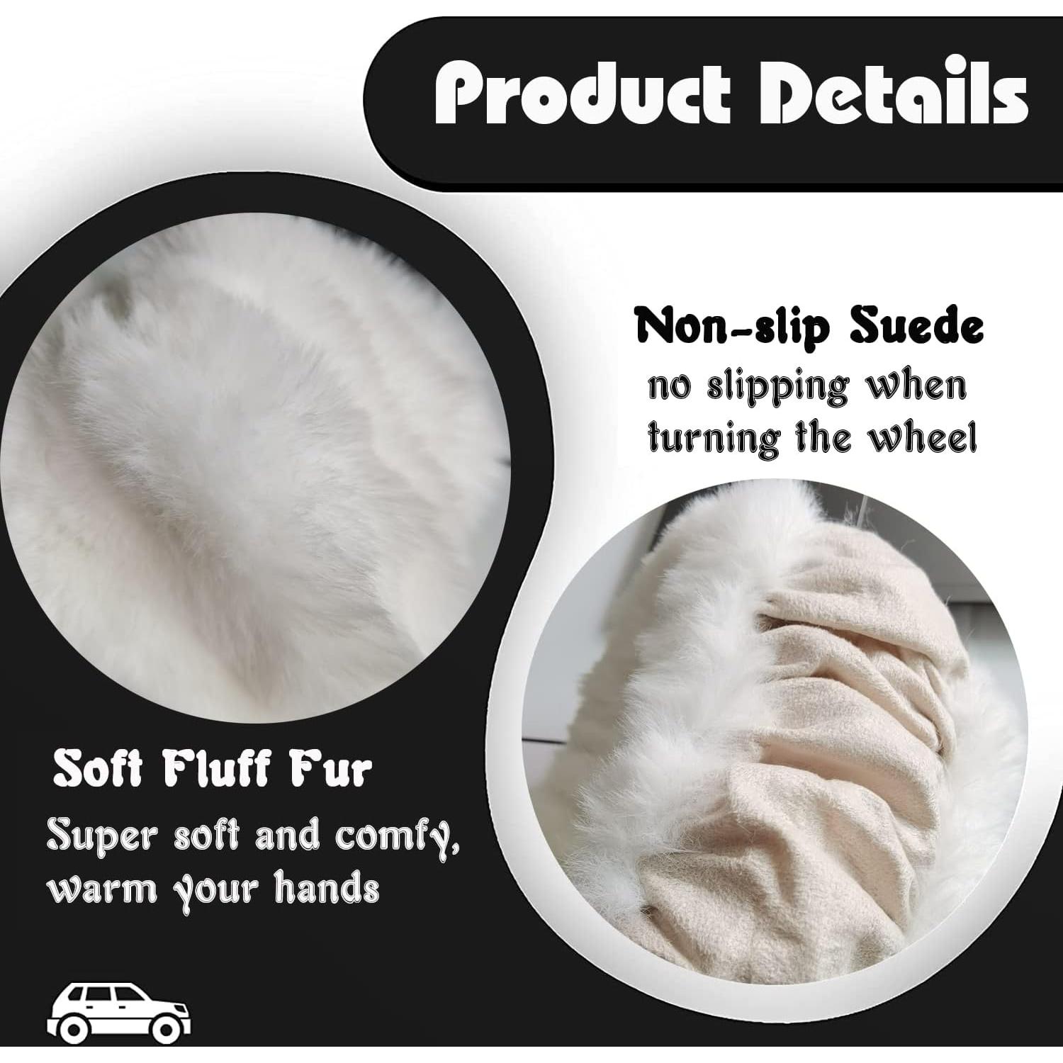 Cubierta de Volante Esponjosa YUNXNYC Blanca 38 cm Antideslizante