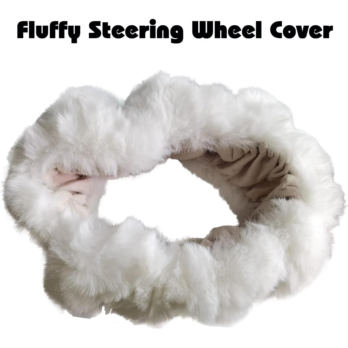 Cubierta de Volante Esponjosa YUNXNYC Blanca 38 cm Antideslizante