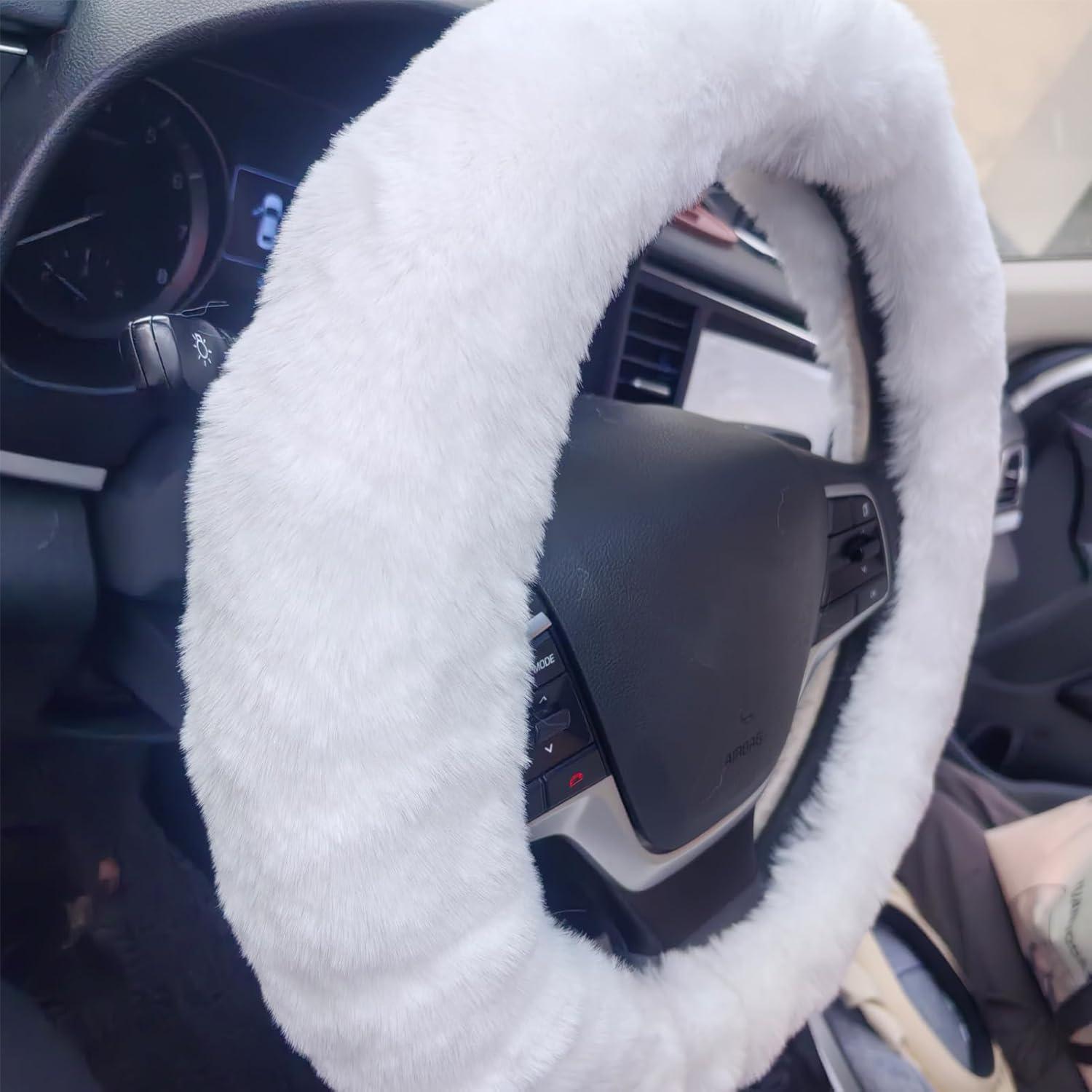 Cubierta de Volante Esponjosa YUNXNYC Blanca 38 cm Antideslizante