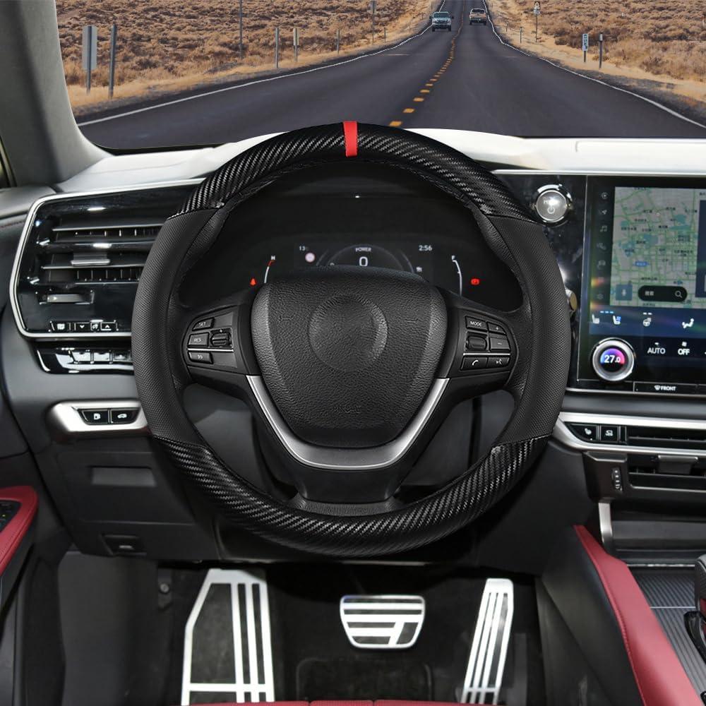 Cubierta de Volante de Coche PACLVIO 37-38 cm Antideslizante