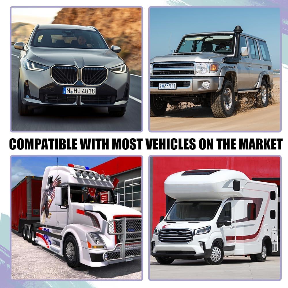 Cubierta de Volante de Coche PACLVIO 37-38 cm Antideslizante