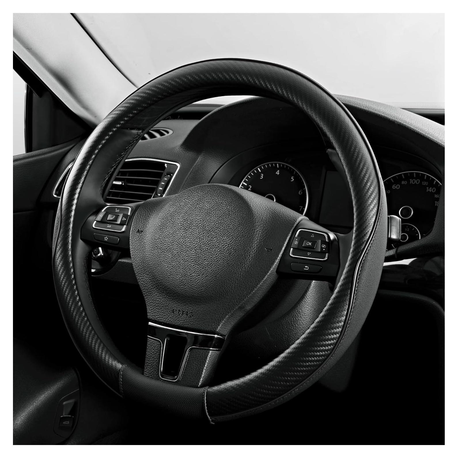 Cubierta de Volante PIC AUTO Cuero Antideslizante 36.83-39.37 cm