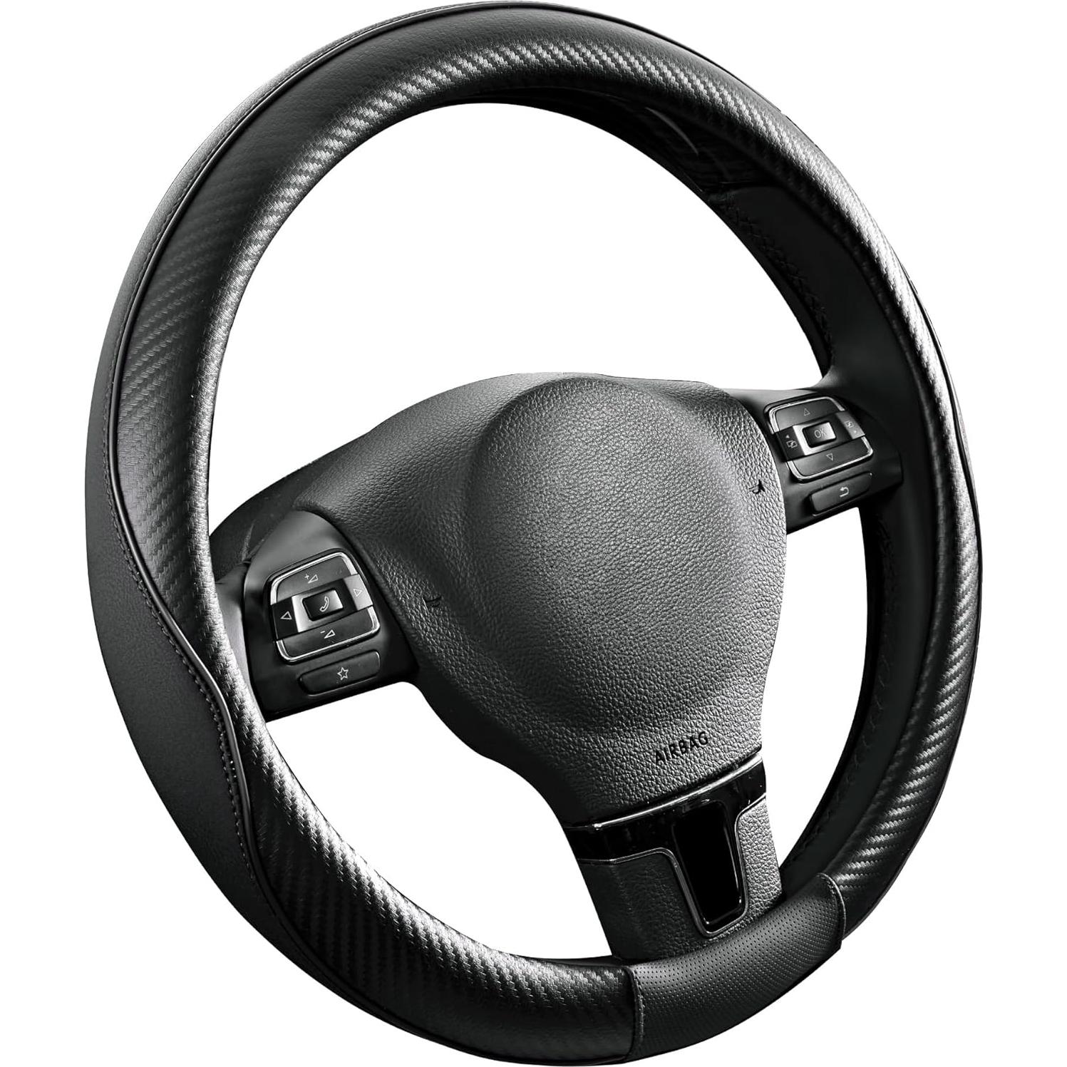 Cubierta de Volante PIC AUTO Cuero Antideslizante 36.83-39.37 cm