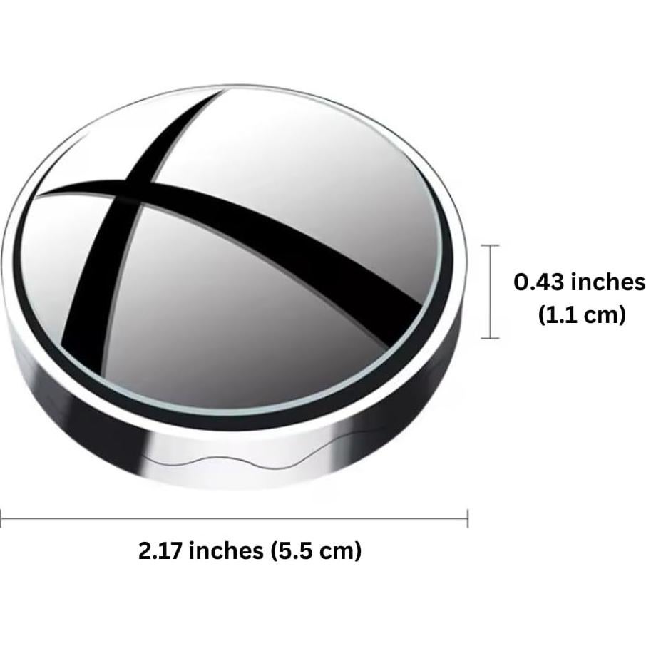 Espejos de Punto Ciego Genérico - Paquete de 2 Ajustables 5.5 cm