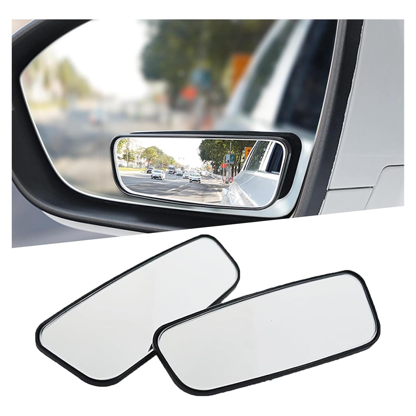 Pack 2 Espejos Convexos Yumfugu 9.5x3.6cm para Punto Ciego