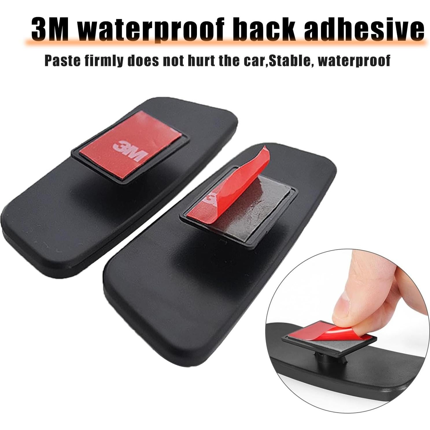 Pack 2 Espejos Convexos Yumfugu 9.5x3.6cm para Punto Ciego