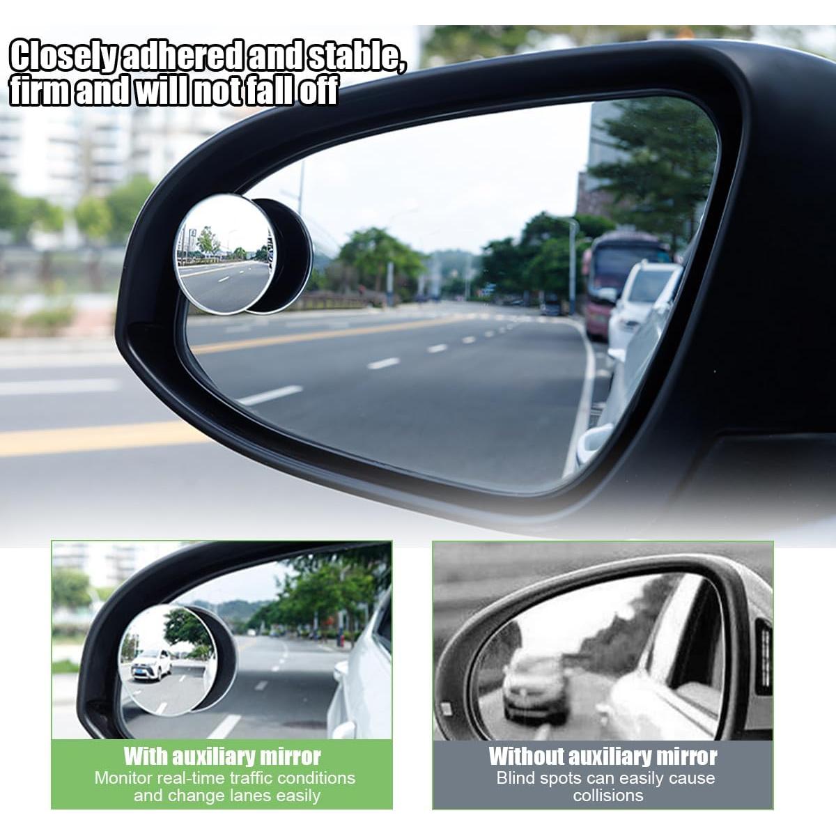 Espejo de Punto Ciego Norkmdi 5.1x2.4cm 2PCS Ajustable