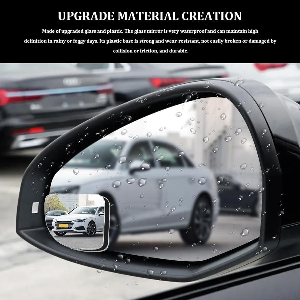 Espejo Convexo de Punto Ciego para Auto Lyxheth 2PCS Ajustable