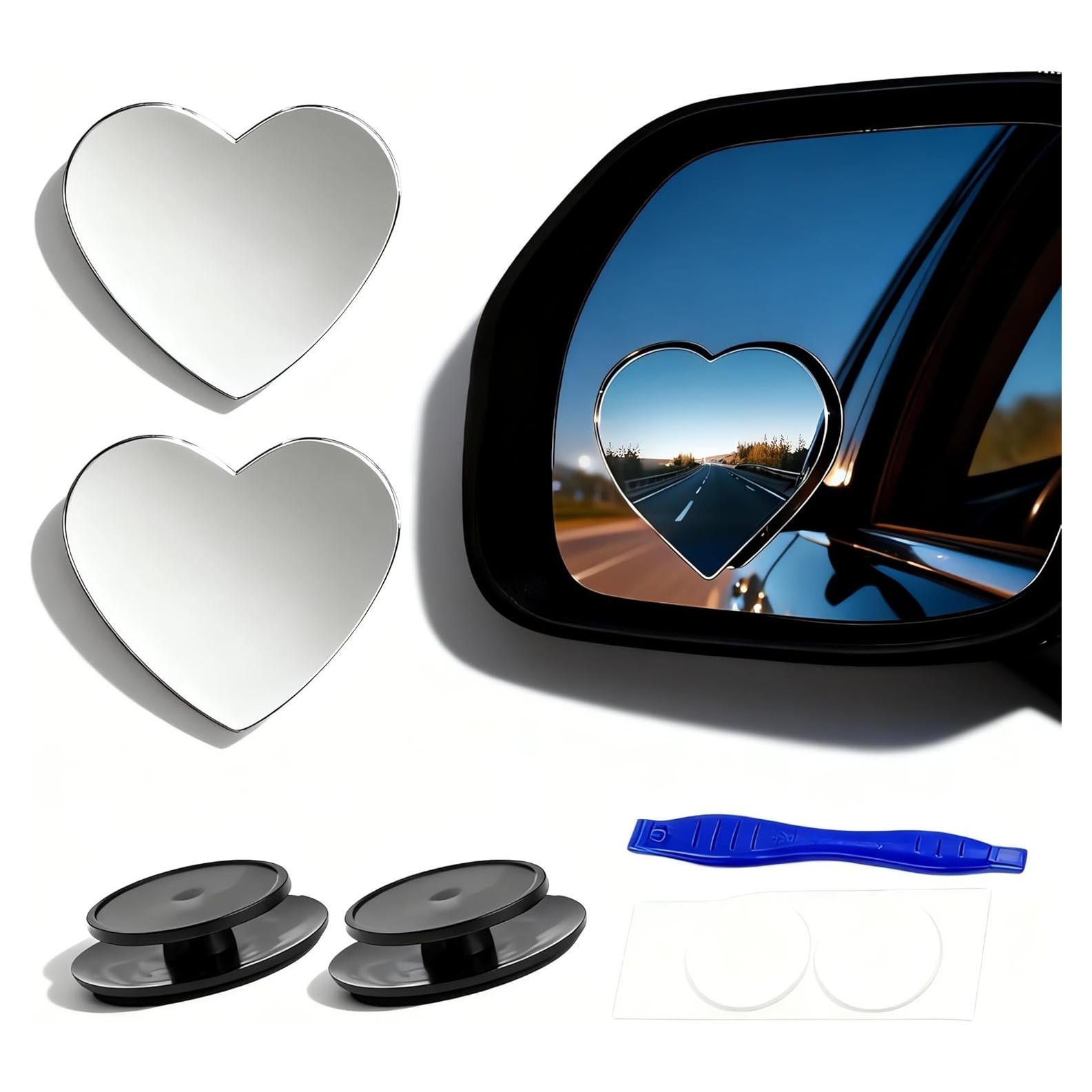 Espejos de Punto Ciego MARLBSTON 2" HD Cromado Paquete de 2