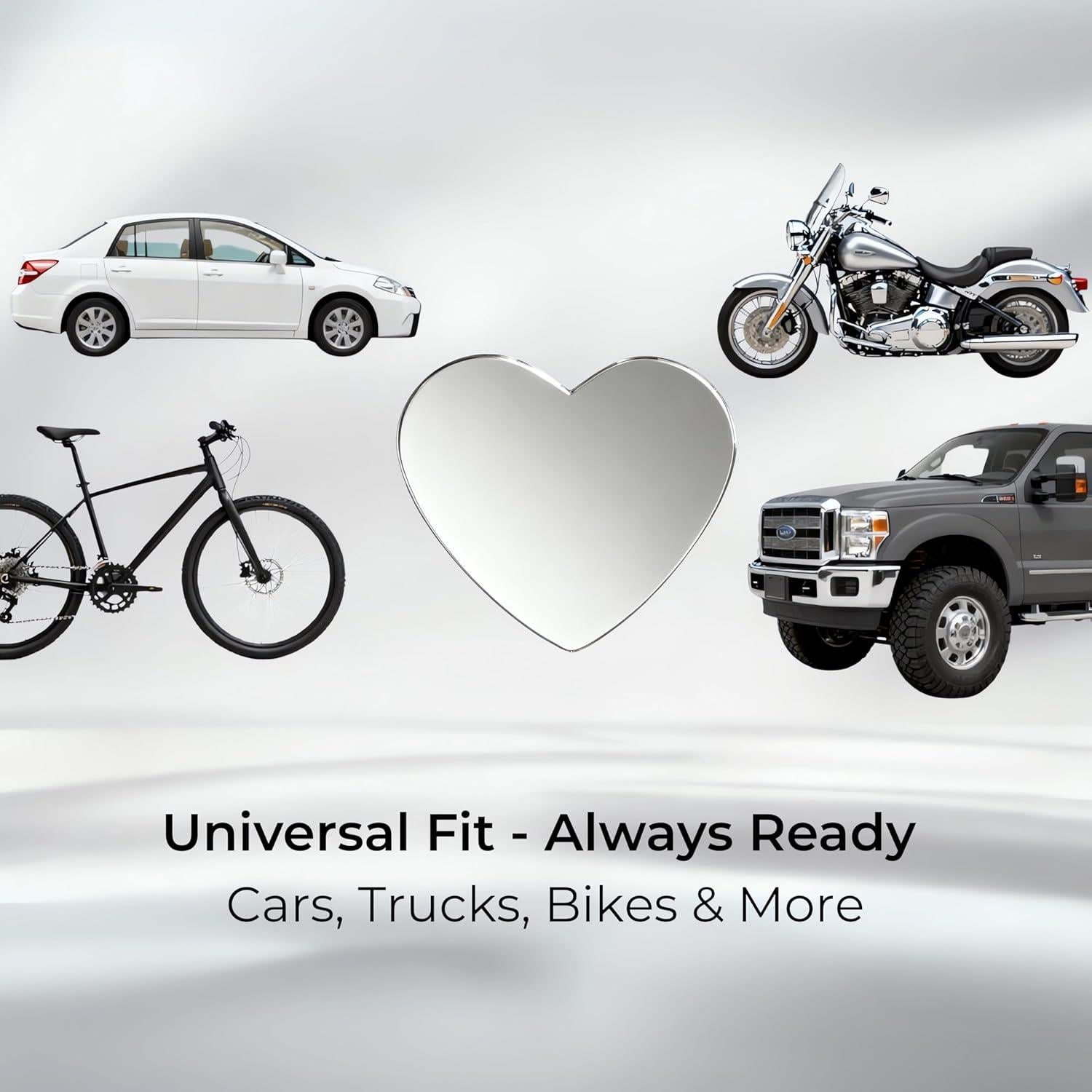 Espejos de Punto Ciego MARLBSTON 2" HD Cromado Paquete de 2