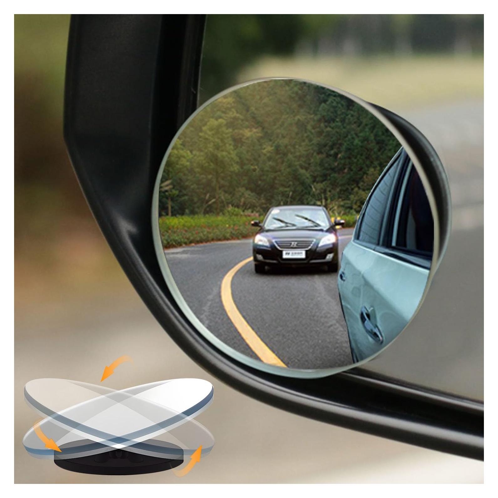Espejos de Punto Ciego Convexos POSIKO 4-Pack HD 5.08 cm