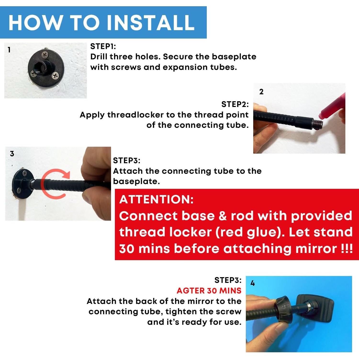 Espejo Convexo Acrílico 29.6 cm ONSOGI Seguridad Ajustable