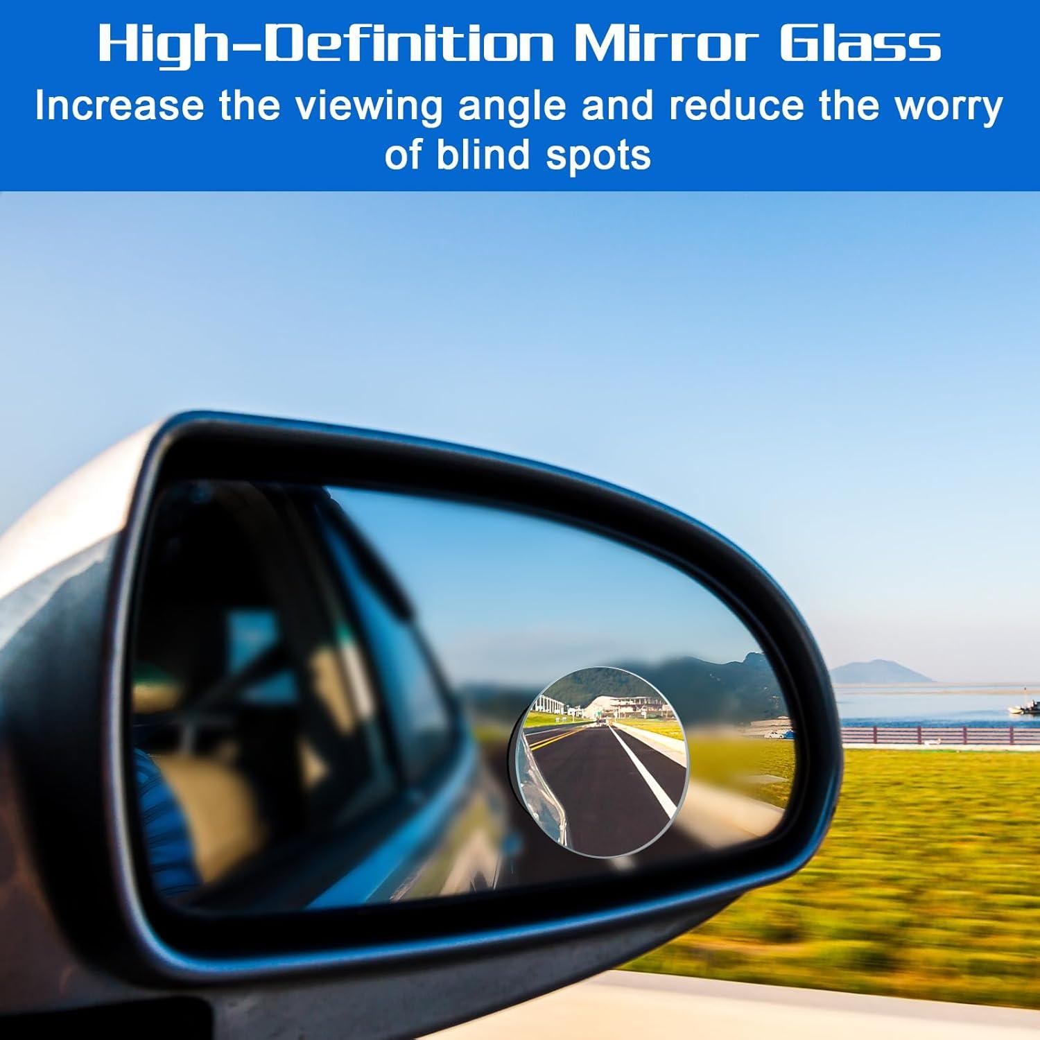 Espejo de Punto Ciego Piriuuo 5.1cm Autoadhesivo 2 Piezas