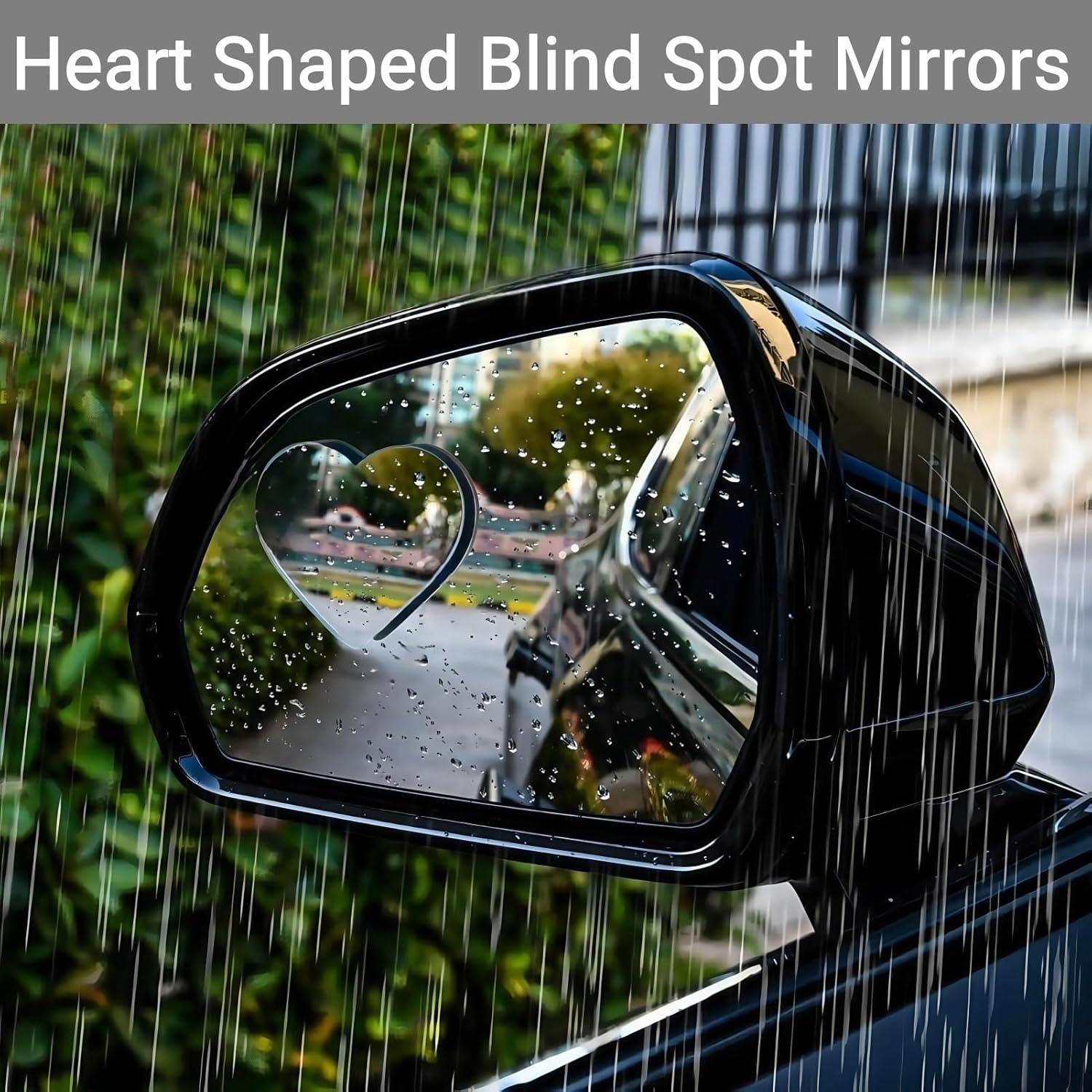 Espejos de Punto Ciego en Forma de Corazón Genérico - 6.35 cm