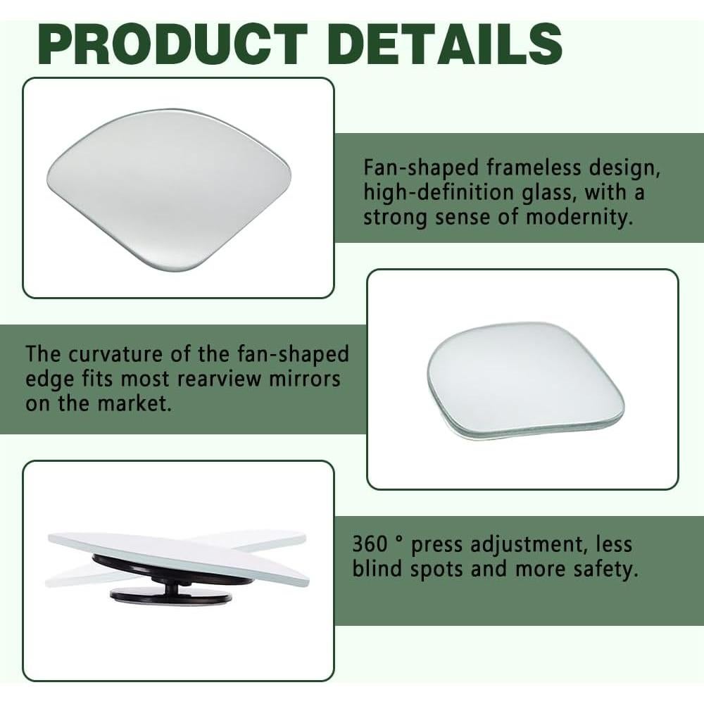 Espejo de Punto Ciego HAOBO Convexo HD Universal 11.6g