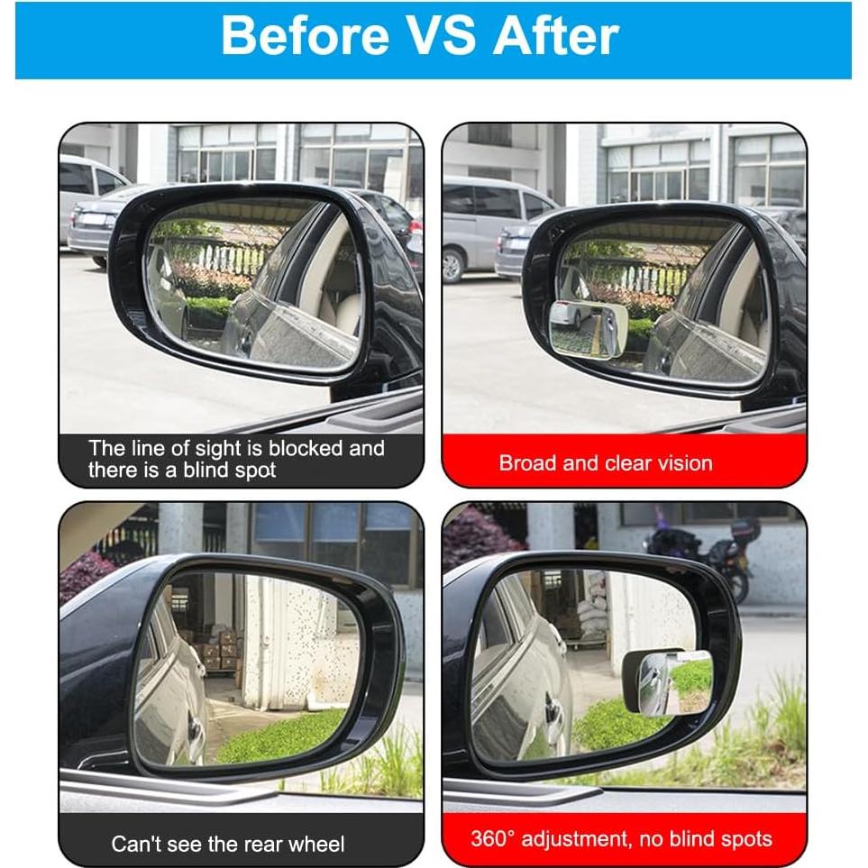 Espejo Convexo de Punto Ciego Dinaauto Rectangular 6.3x4.6cm