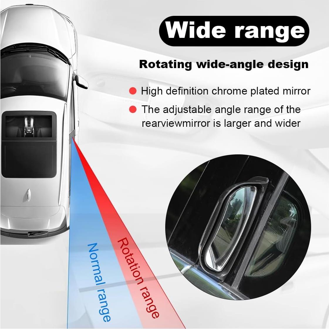 Espejos Ajustables DUSCOKE para Punto Ciego de Coche - 2 Piezas