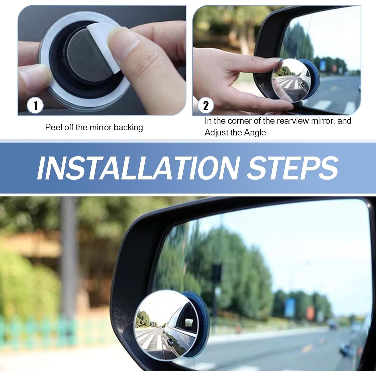 Espejo Convexo de Punto Ciego Sumjig 2 PCS Ajustable Universal