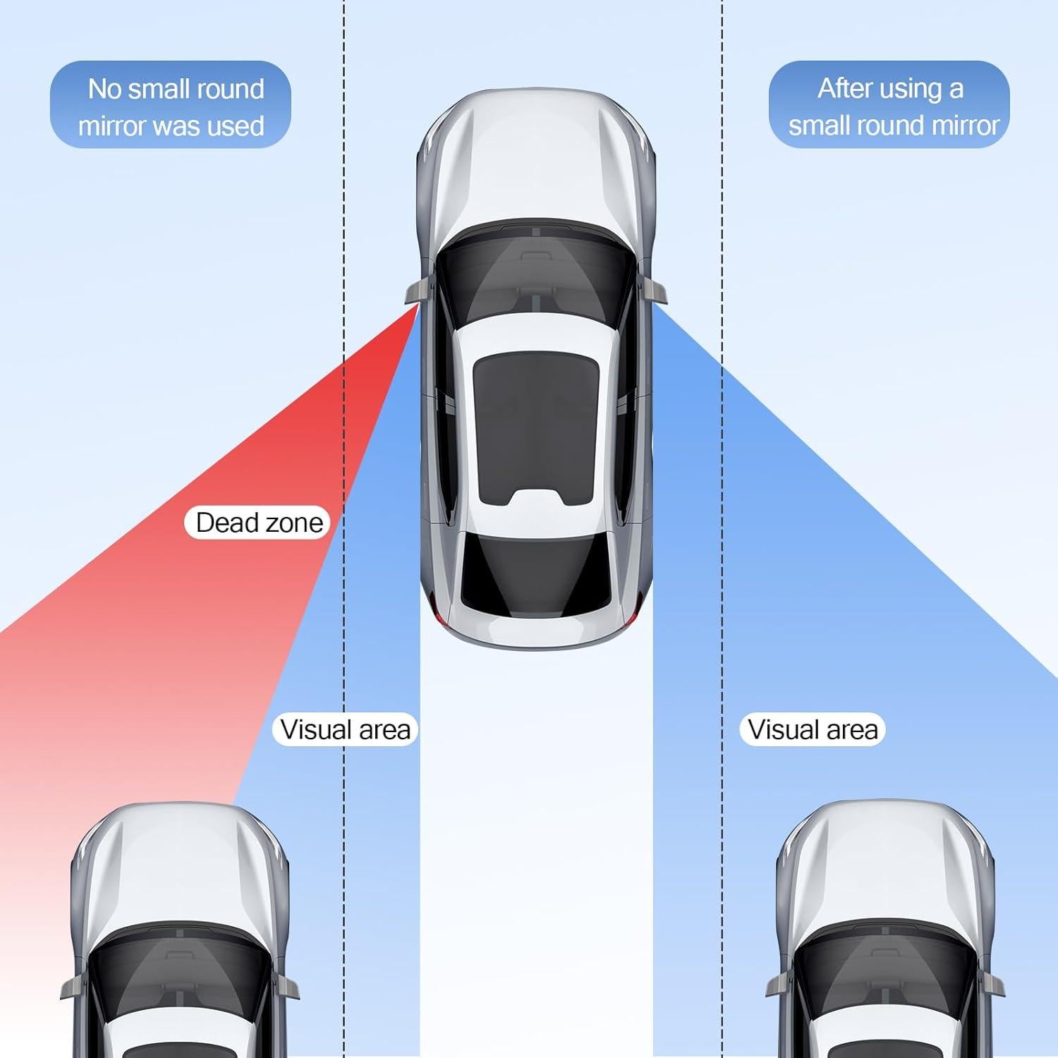 Espejo Convexo de Punto Ciego Sumjig 2 PCS Ajustable Universal