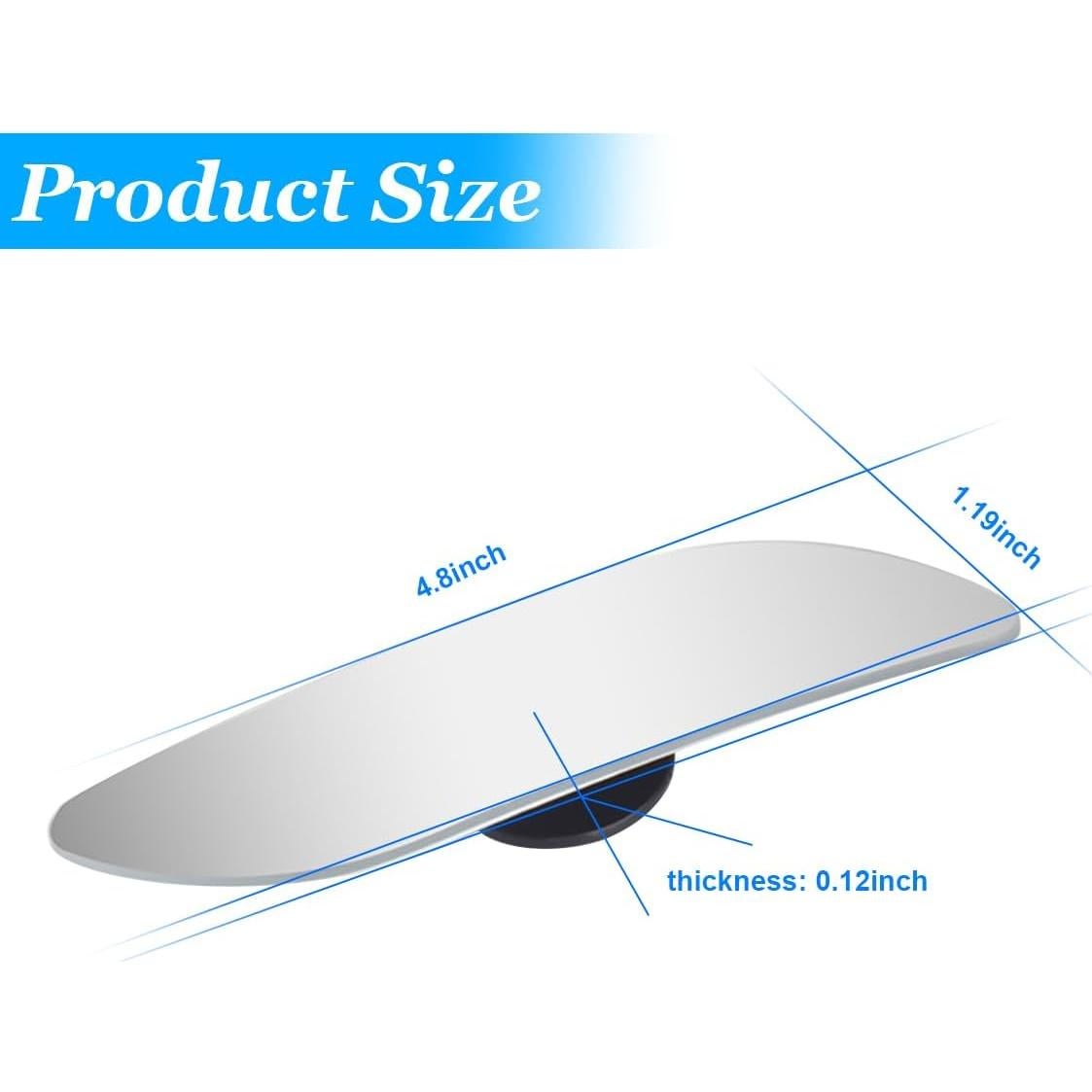 Espejo de Punto Ciego AICEL, 2 Unidades Ajustable 360°