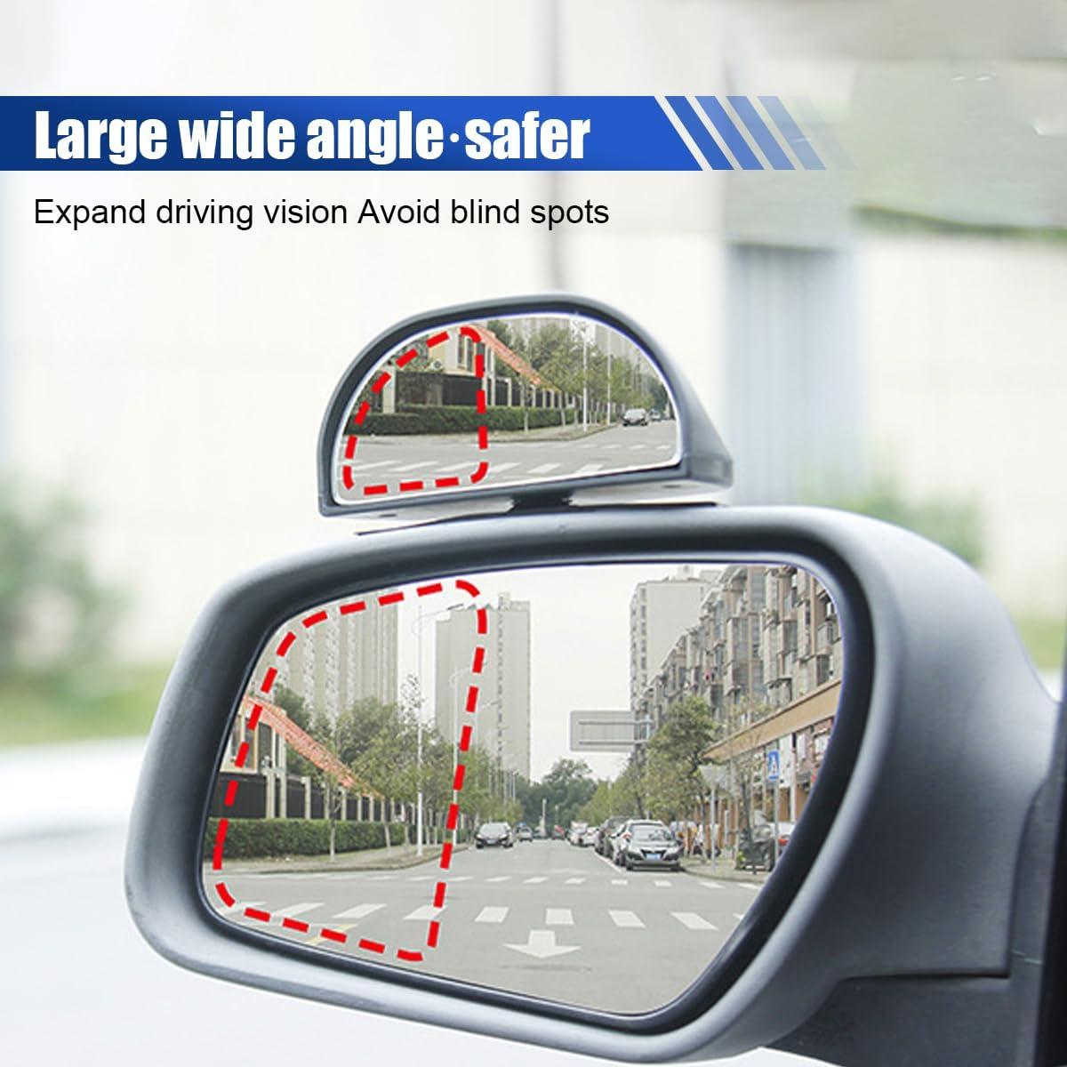 Espejo de Punto Ciego LAINLOY 10.4x5.1cm Ajustable Negro