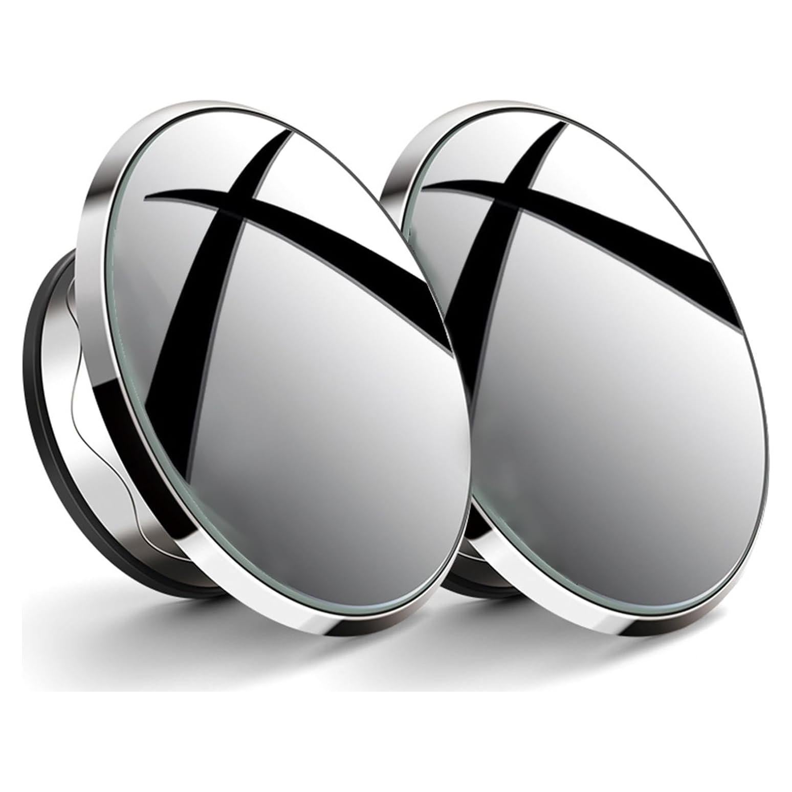 Espejo de Punto Ciego JinRui-T Redondo 5 cm con Ventosa Plata