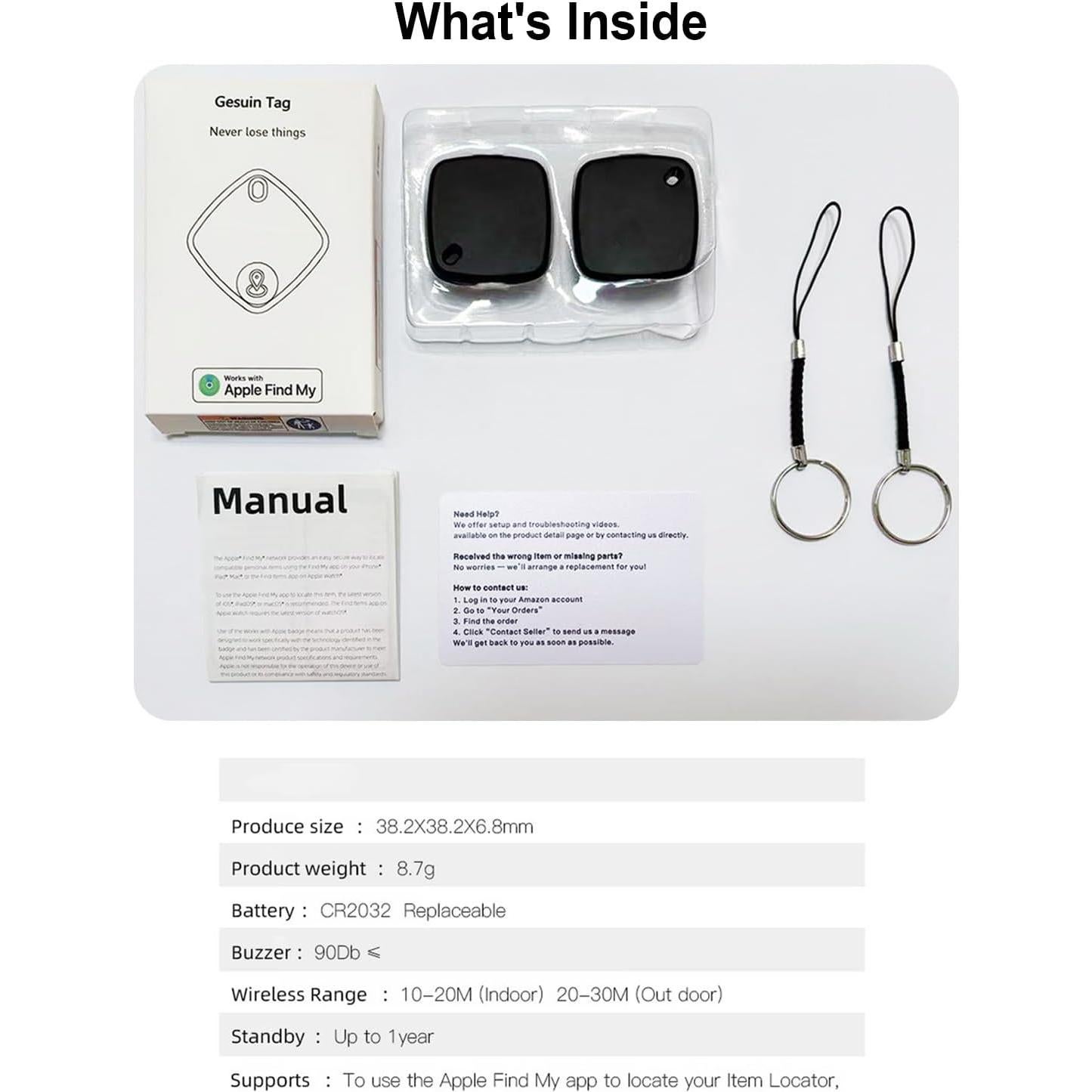 Rastreador Bluetooth Gesuian S1 - Localizador de Llaves y Equipaje