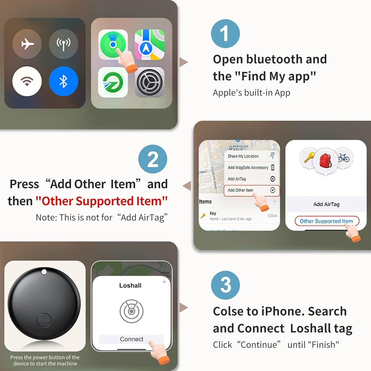 Etiquetas de Rastreo Bluetooth 2 Pack Negro - Apple Find My