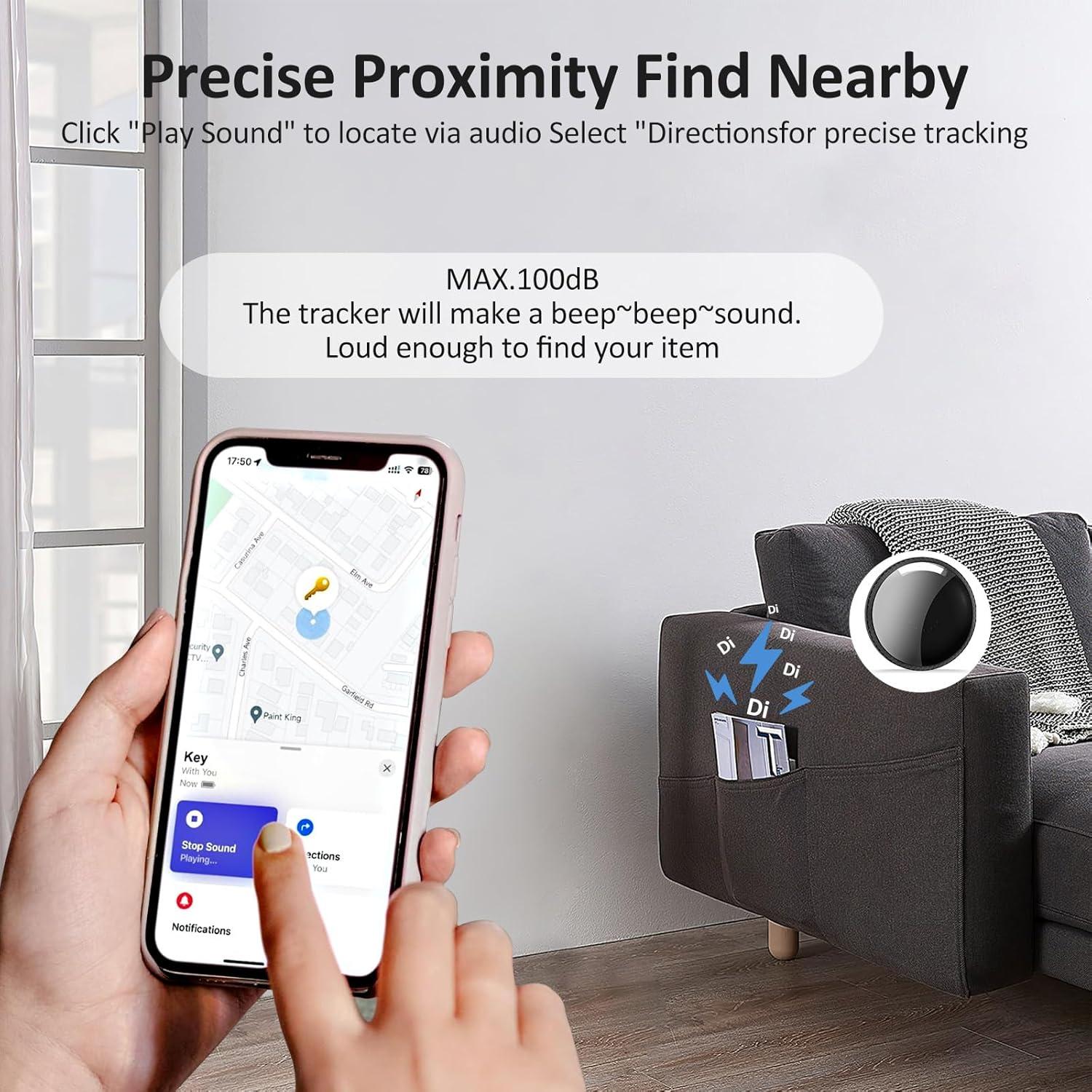 Etiquetas de Rastreo Bluetooth Apple Find My - Paquete de 2 Negro