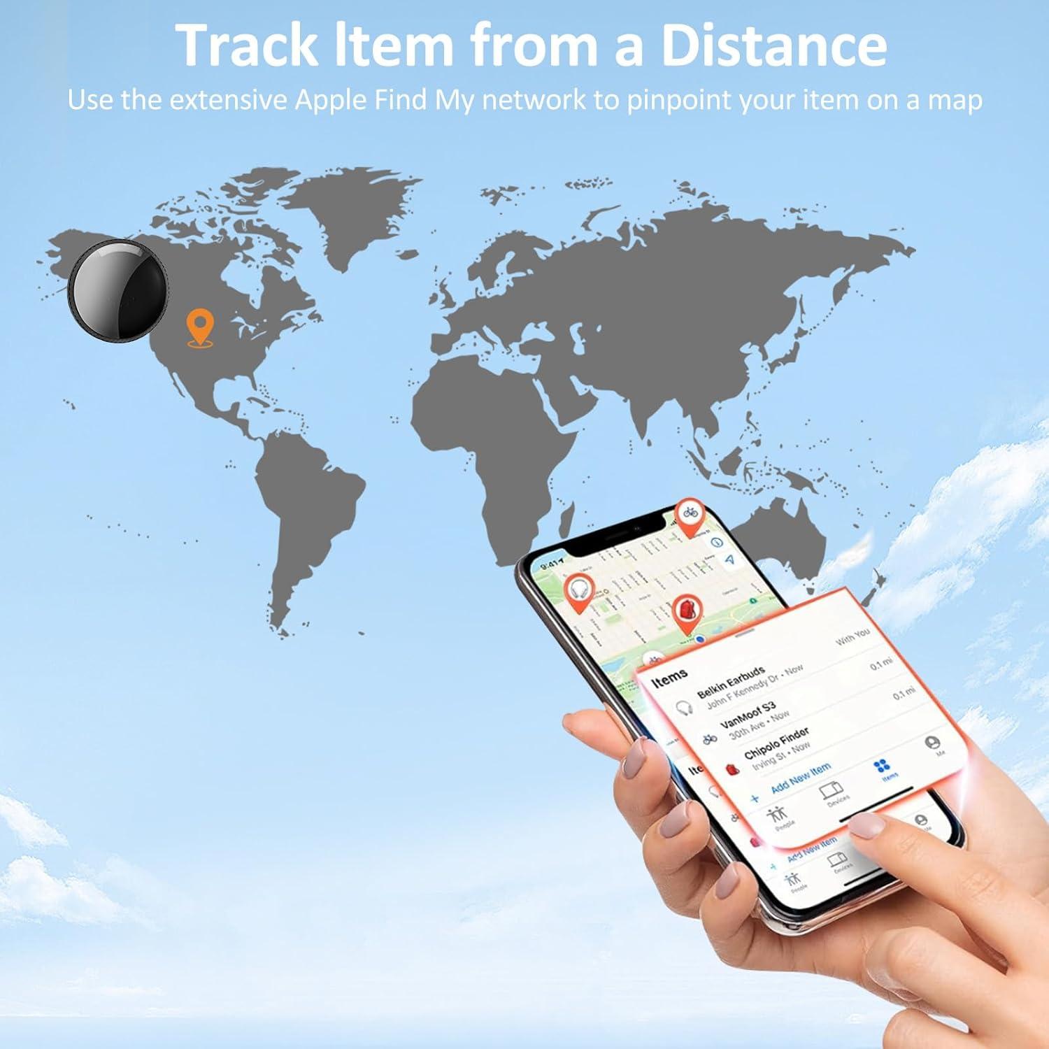 Etiquetas de Rastreo Bluetooth Apple Find My - Paquete de 2 Negro