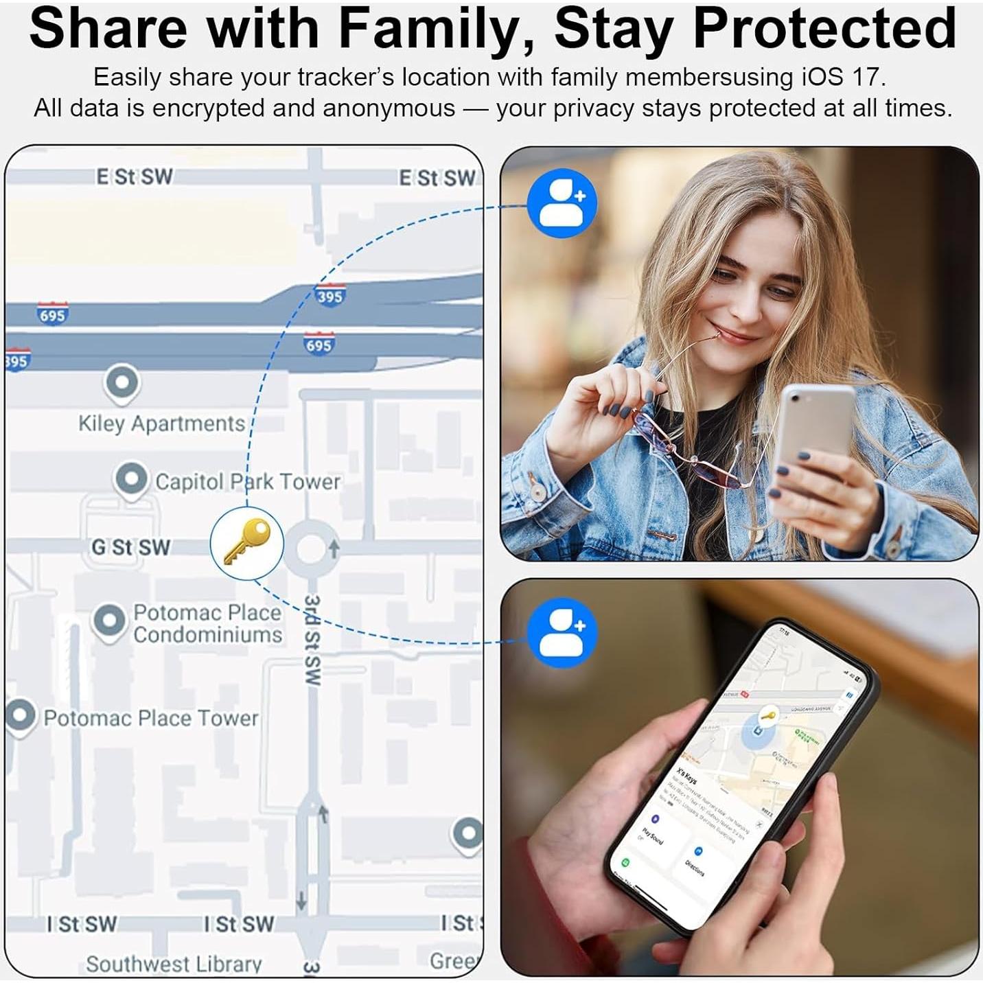 Paquete de 2 Etiquetas de Seguimiento BowenBo - Bluetooth iOS