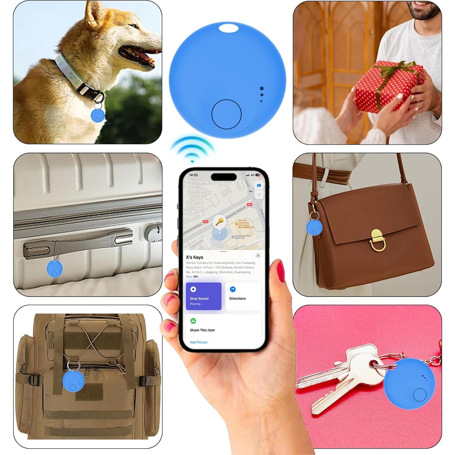 Localizador Bluetooth GLOBELEC N Tag B Azul - Etiqueta de Seguimiento